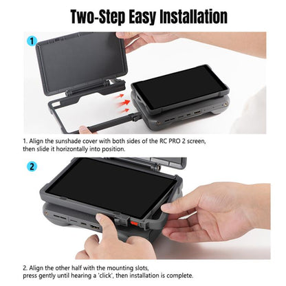 For DJI RC Pro 2 STARTRC Remote Control Sunshade Protection Cover (Grey) - Lens Hood by STARTRC | Online Shopping UK | buy2fix