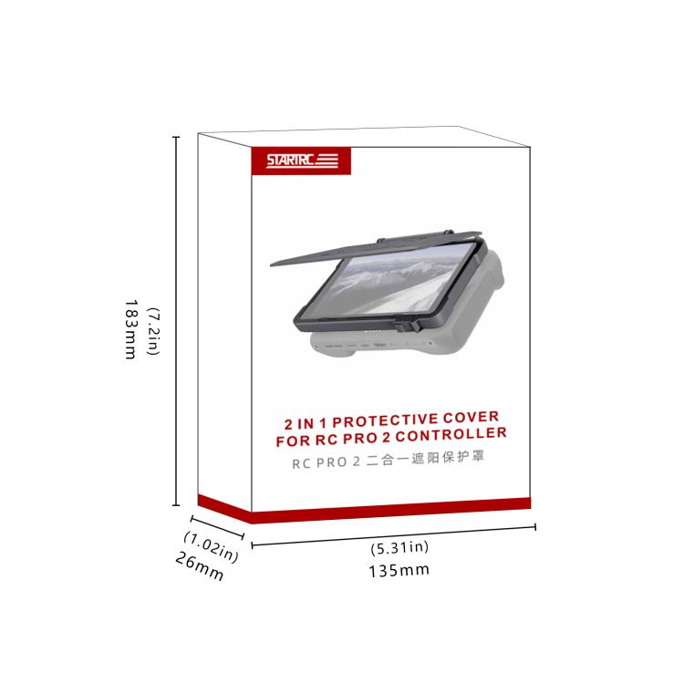 For DJI RC Pro 2 STARTRC Remote Control Sunshade Protection Cover (Grey) - Lens Hood by STARTRC | Online Shopping UK | buy2fix