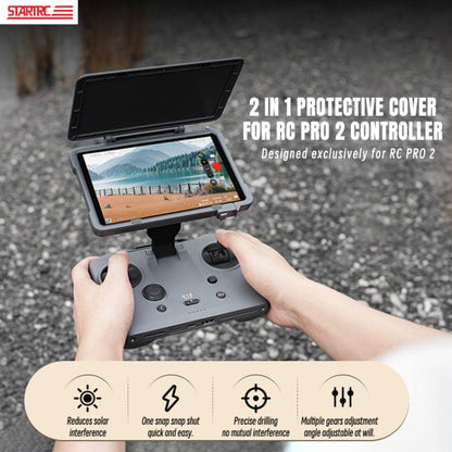 For DJI RC Pro 2 STARTRC Remote Control Sunshade Protection Cover (Grey) - Lens Hood by STARTRC | Online Shopping UK | buy2fix