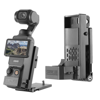 For DJI Osmo Pocket 3 STARTRC Folding Magnetic Mount Base Fixed Bracket (Black) - Mount & Holder by STARTRC | Online Shopping UK | buy2fix
