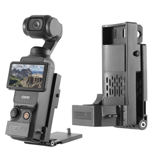 For DJI Osmo Pocket 4 / 3 STARTRC Folding Magnetic Mount Base Fixed Bracket (Black)