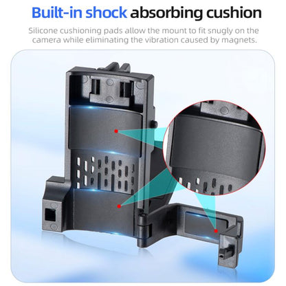 For DJI Osmo Pocket 3 STARTRC Folding Magnetic Mount Base Fixed Bracket (Black) - Mount & Holder by STARTRC | Online Shopping UK | buy2fix