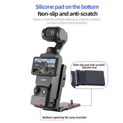 For DJI Osmo Pocket 3 STARTRC Folding Magnetic Mount Base Fixed Bracket (Black) - Mount & Holder by STARTRC | Online Shopping UK | buy2fix