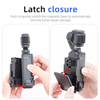 For DJI Osmo Pocket 3 STARTRC Folding Magnetic Mount Base Fixed Bracket (Black) - Mount & Holder by STARTRC | Online Shopping UK | buy2fix