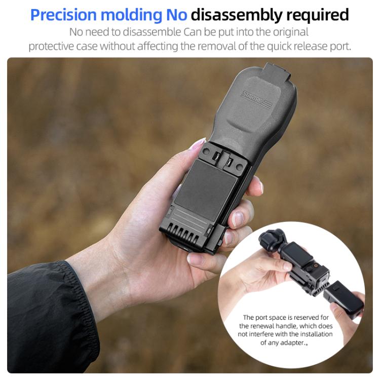 For DJI Osmo Pocket 3 STARTRC Folding Magnetic Mount Base Fixed Bracket (Black) - Mount & Holder by STARTRC | Online Shopping UK | buy2fix