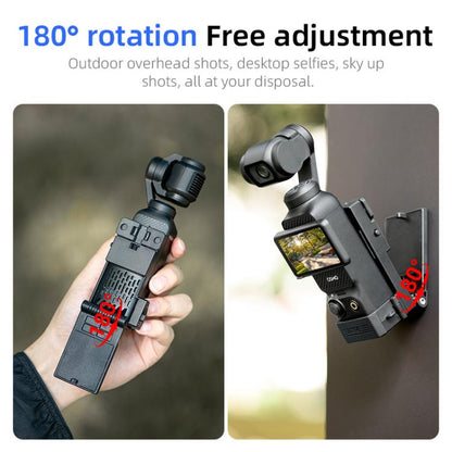 For DJI Osmo Pocket 3 STARTRC Folding Magnetic Mount Base Fixed Bracket (Black) - Mount & Holder by STARTRC | Online Shopping UK | buy2fix