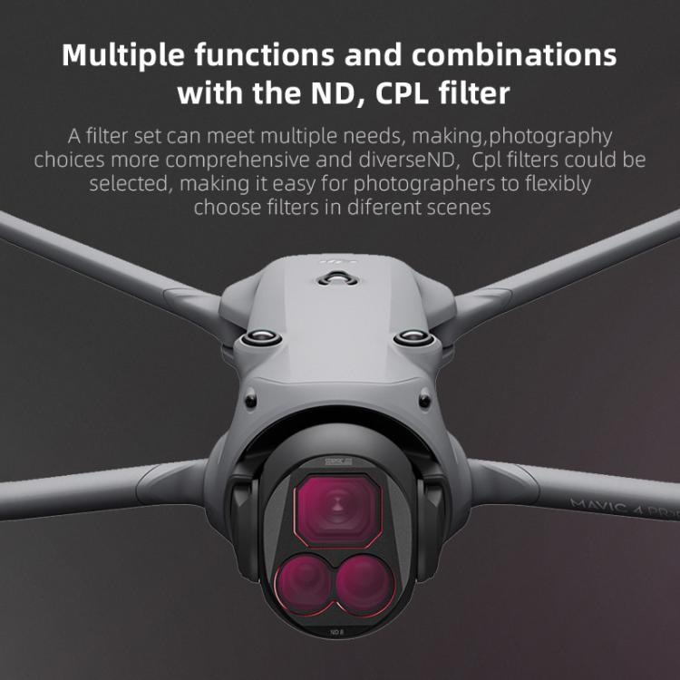 For DJI Mavic 4 Pro STARTRC 4 in 1 CPL ND8 ND32 ND64 Lens Filter Kit - Lens Filter by STARTRC | Online Shopping UK | buy2fix