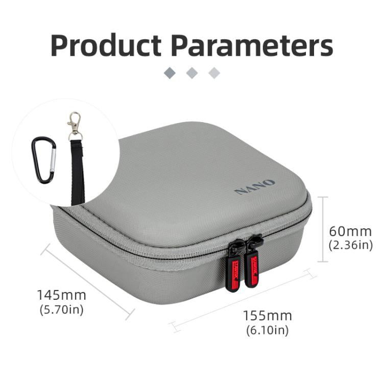 For DJI Osmo Nano STARTRC Portable Carrying Box Mini Standard Combo Bag (Grey) - Case & Bags by STARTRC | Online Shopping UK | buy2fix