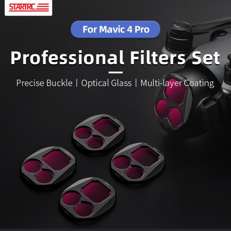 For DJI Mavic 4 Pro STARTRC 4 in 1 ND8 ND16 ND32 ND64 Lens Filter Kit - Lens Filter by STARTRC | Online Shopping UK | buy2fix