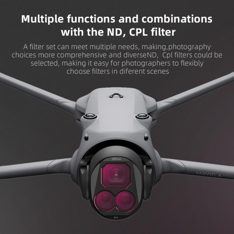 For DJI Mavic 4 Pro STARTRC 4 in 1 ND8 ND16 ND32 ND64 Lens Filter Kit - Lens Filter by STARTRC | Online Shopping UK | buy2fix