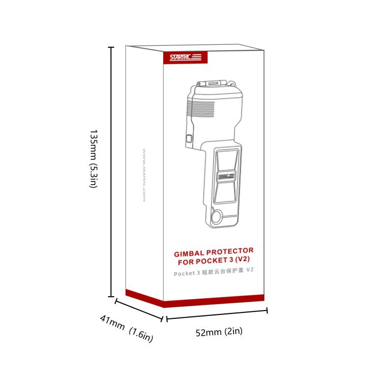 For DJI Osmo Pocket 3 STARTRC Gimbal Protective Cover Camera Lens Protective Case (Black) - Case & Bags by STARTRC | Online Shopping UK | buy2fix