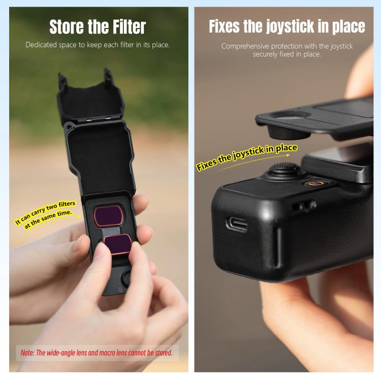 For DJI Osmo Pocket 3 STARTRC Gimbal Protective Cover Camera Lens Protective Case (Black) - Case & Bags by STARTRC | Online Shopping UK | buy2fix