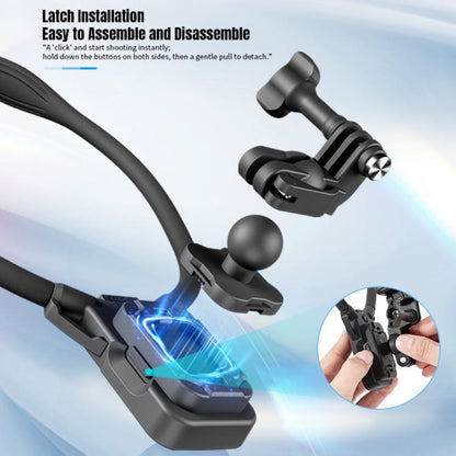 STARTRC Lazy Neck Bracket V3 POV View Mount (Black) - Mount & Holder by STARTRC | Online Shopping UK | buy2fix