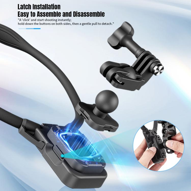 STARTRC Lazy Neck Bracket V3 POV View Mount with Chest Strap (Black) - Mount & Holder by STARTRC | Online Shopping UK | buy2fix