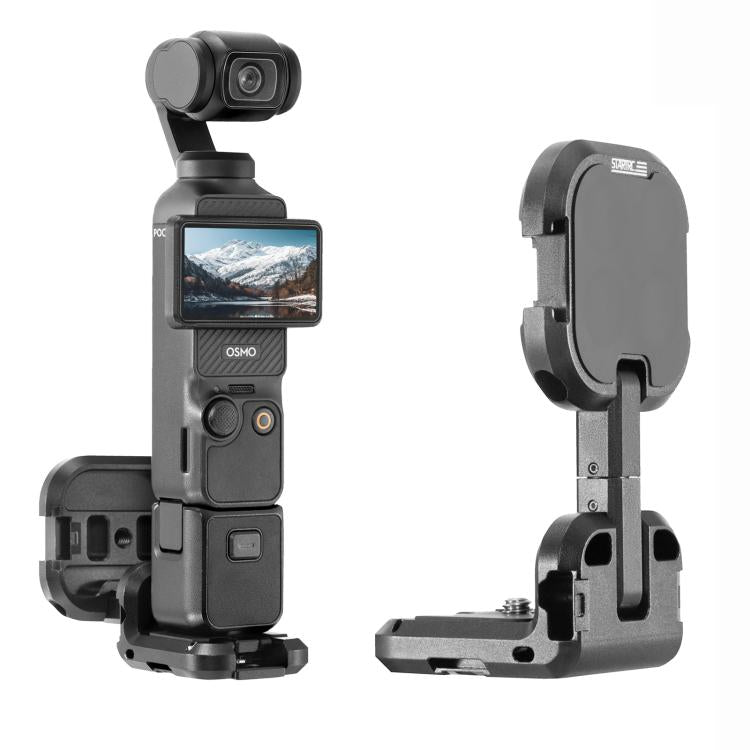 For DJI Osmo Pocket 3 STARTRC Metal L-shaped Expansion Bracket (Black) - Mount & Holder by STARTRC | Online Shopping UK | buy2fix