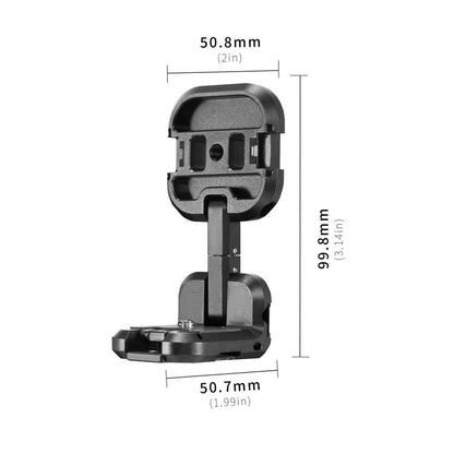 For DJI Osmo Pocket 3 STARTRC Metal L-shaped Expansion Bracket (Black) - Mount & Holder by STARTRC | Online Shopping UK | buy2fix