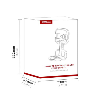 For DJI Osmo Pocket 3 STARTRC Metal L-shaped Expansion Bracket (Black) - Mount & Holder by STARTRC | Online Shopping UK | buy2fix