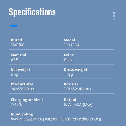 For DJI Mini 3 Pro STARTRC 3 in 1 Charging Butler Battery Charger (Grey) - Other by STARTRC | Online Shopping UK | buy2fix