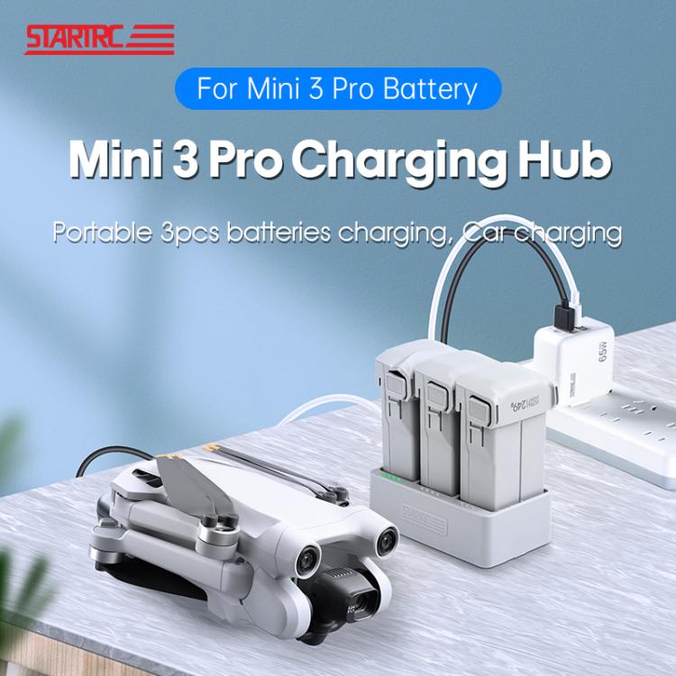 For DJI Mini 3 Pro STARTRC 3 in 1 Charging Butler Battery Charger (Grey) - Other by STARTRC | Online Shopping UK | buy2fix