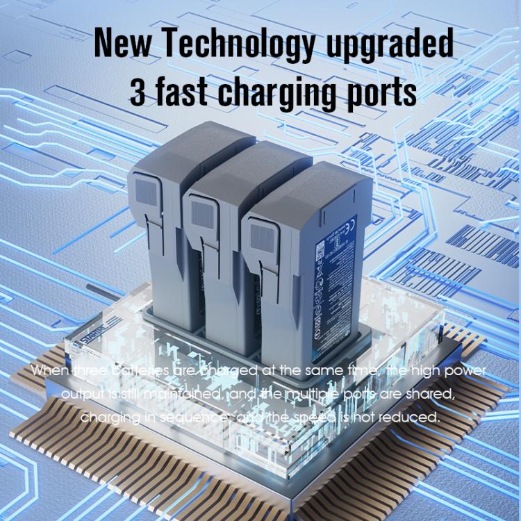 For DJI Mini 3 Pro STARTRC 3 in 1 Charging Butler Battery Charger (Grey) - Other by STARTRC | Online Shopping UK | buy2fix