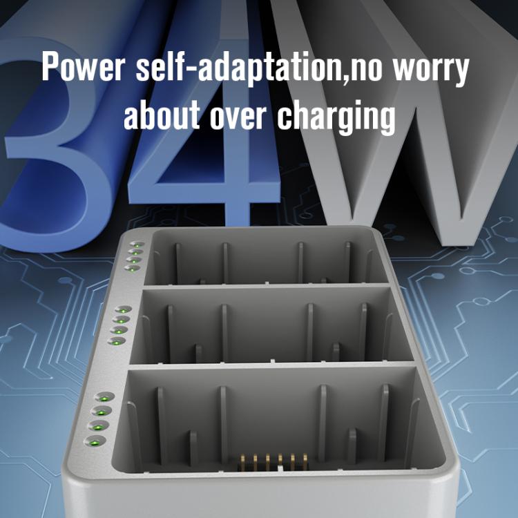 For DJI Mini 3 Pro STARTRC 3 in 1 Charging Butler Battery Charger (Grey) - Other by STARTRC | Online Shopping UK | buy2fix