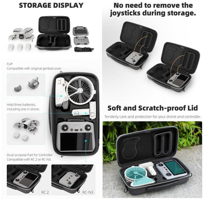 For DJI Flip Sunnylife Simple Storage Bag Shoulder Handbag (Black) - Backpacks & Bags by Sunnylife | Online Shopping UK | buy2fix