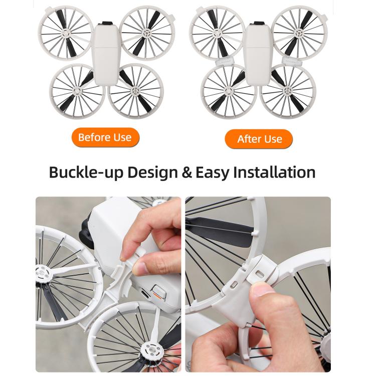 For DJI Flip Sunnylife Anti-shake Arm Buckle Fixing Integrated Buckle Quick Release Anti-Collision Buckle (Grey) - Others by Sunnylife | Online Shopping UK | buy2fix