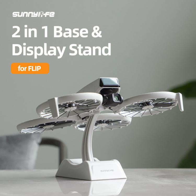 For DJI Flip Sunnylife 2 in 1 Desktop Display Stand Drone Base Mount Exhibition Base Bracket (Grey) - Holder Series by Sunnylife | Online Shopping UK | buy2fix