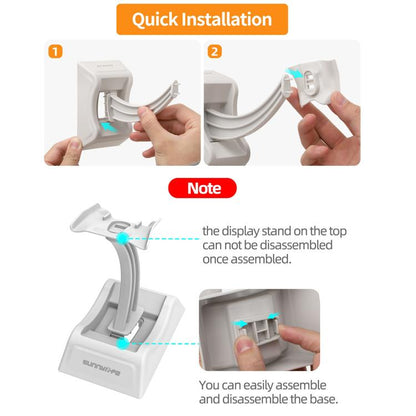 For DJI Flip Sunnylife 2 in 1 Desktop Display Stand Drone Base Mount Exhibition Base Bracket (Grey) - Holder Series by Sunnylife | Online Shopping UK | buy2fix