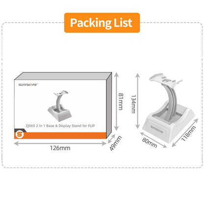 For DJI Flip Sunnylife 2 in 1 Desktop Display Stand Drone Base Mount Exhibition Base Bracket (Grey) - Holder Series by Sunnylife | Online Shopping UK | buy2fix