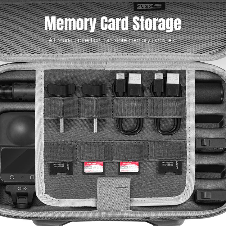 For DJI Osmo 360 STARTRC Full Kit Portable Handbag Shoulder PU Storage Bag (Grey) - Case & Bags by STARTRC | Online Shopping UK | buy2fix