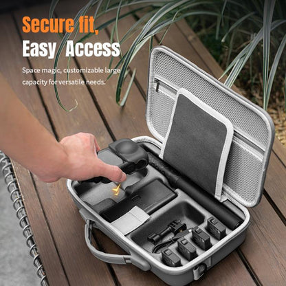 For DJI Osmo 360 STARTRC Full Kit Portable Handbag Shoulder PU Storage Bag (Grey) - Case & Bags by STARTRC | Online Shopping UK | buy2fix