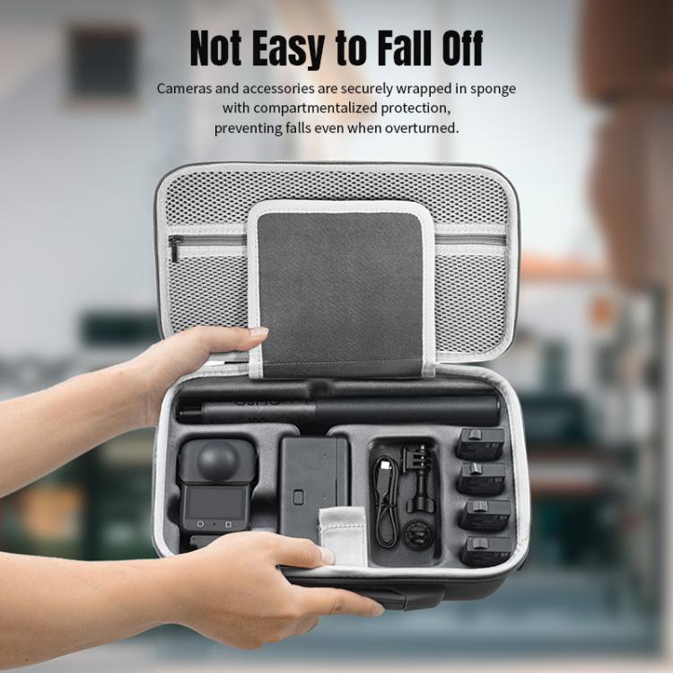 For DJI Osmo 360 STARTRC Full Kit Portable Handbag Shoulder PU Storage Bag (Grey) - Case & Bags by STARTRC | Online Shopping UK | buy2fix