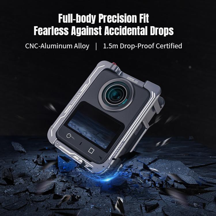 For DJI Osmo 360 STARTRC Metal Cage Frame with Cold Shoe (Grey) - Protection Frame by STARTRC | Online Shopping UK | buy2fix