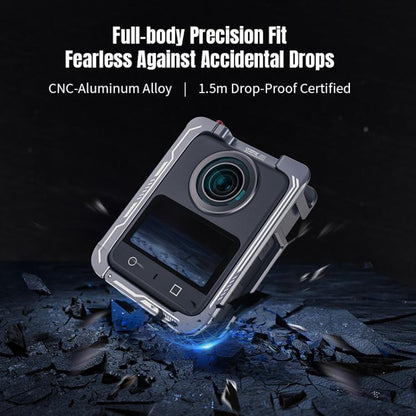 For DJI Osmo 360 STARTRC Metal Cage Frame with Cold Shoe (Grey) - Protection Frame by STARTRC | Online Shopping UK | buy2fix