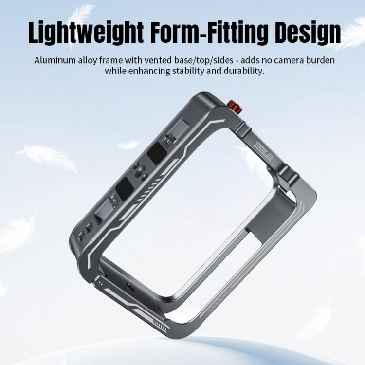 For DJI Osmo 360 STARTRC Metal Cage Frame with Cold Shoe (Grey) - Protection Frame by STARTRC | Online Shopping UK | buy2fix