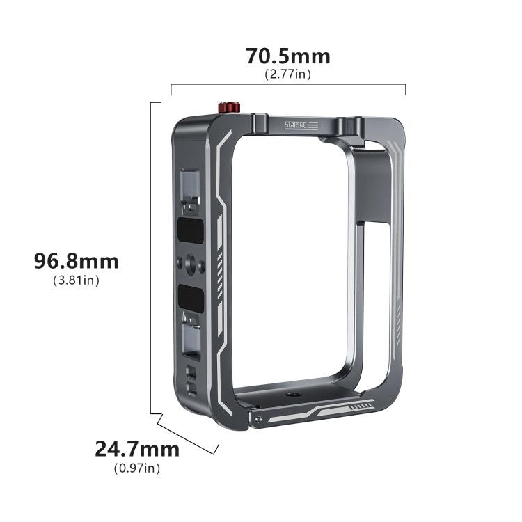 For DJI Osmo 360 STARTRC Metal Cage Frame with Cold Shoe (Grey) - Protection Frame by STARTRC | Online Shopping UK | buy2fix