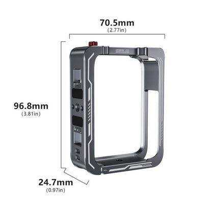 For DJI Osmo 360 STARTRC Metal Cage Frame with Cold Shoe (Grey) - Protection Frame by STARTRC | Online Shopping UK | buy2fix