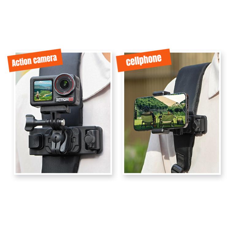 STARTRC Magnetic  Backpack Clip Mount for DJI Osmo 360 / GoPro Action Cameras (Black) - Mount & Holder by STARTRC | Online Shopping UK | buy2fix