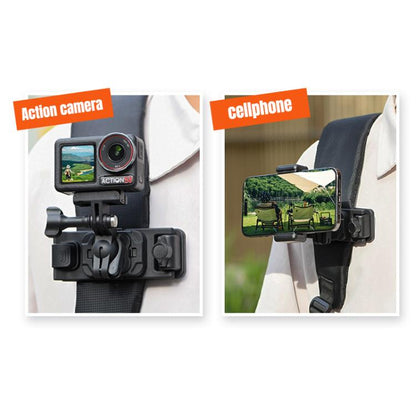 STARTRC Magnetic  Backpack Clip Mount for DJI Osmo 360 / GoPro Action Cameras (Black) - Mount & Holder by STARTRC | Online Shopping UK | buy2fix