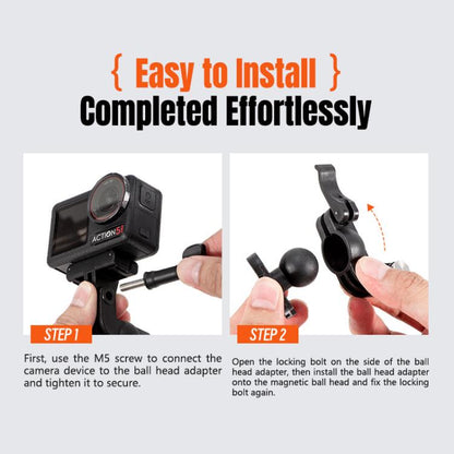 STARTRC Magnetic  Backpack Clip Mount for DJI Osmo 360 / GoPro Action Cameras (Black) - Mount & Holder by STARTRC | Online Shopping UK | buy2fix