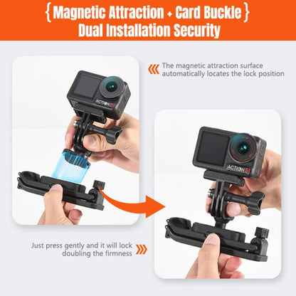 STARTRC Magnetic  Backpack Clip Mount for DJI Osmo 360 / GoPro Action Cameras (Black) - Mount & Holder by STARTRC | Online Shopping UK | buy2fix