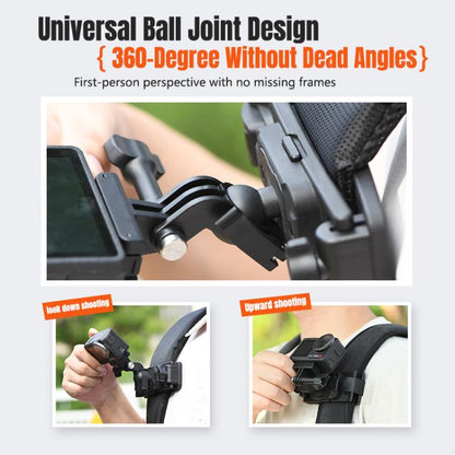 STARTRC Magnetic  Backpack Clip Mount for DJI Osmo 360 / GoPro Action Cameras (Black) - Mount & Holder by STARTRC | Online Shopping UK | buy2fix