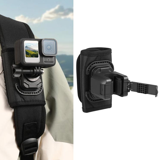 STARTRC Hook And Loop Fastener Selfie Stick Quick-Release Mount (Black)