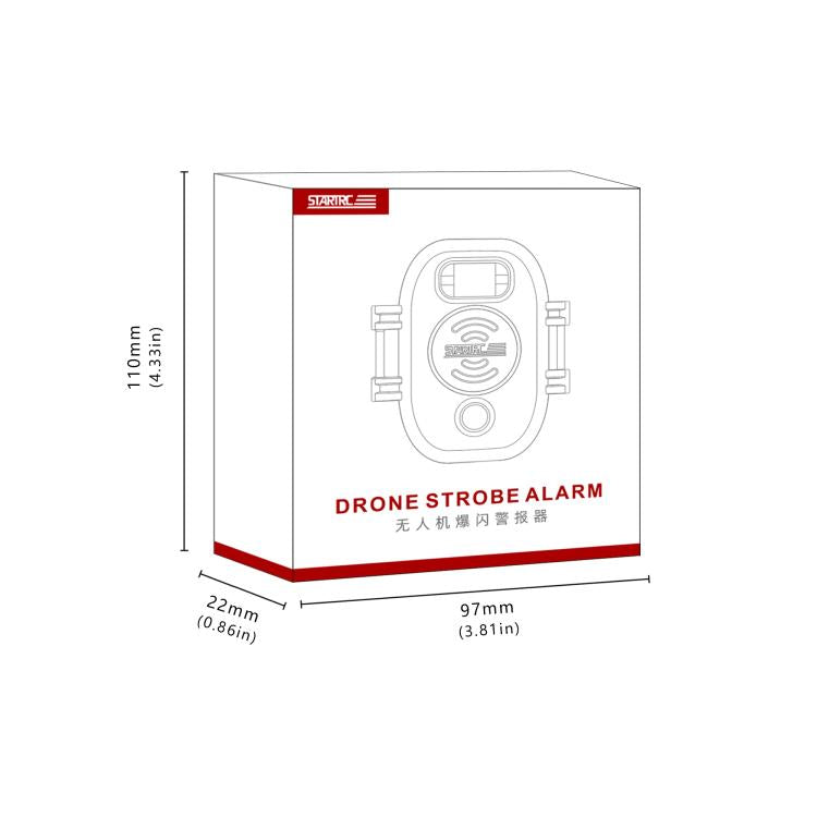 STARTRC Universal V2 Drone Alarm Tracker For DJI Avata Series / Mavic Series / Air Series / Mini Series (Black) - Others by STARTRC | Online Shopping UK | buy2fix