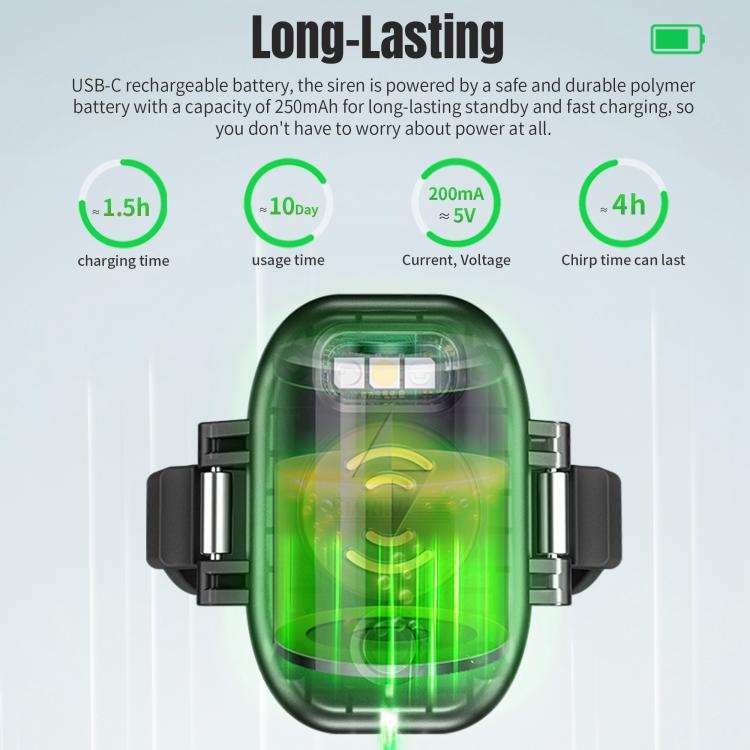 STARTRC Universal V2 Drone Alarm Tracker For DJI Avata Series / Mavic Series / Air Series / Mini Series (Black) - Others by STARTRC | Online Shopping UK | buy2fix