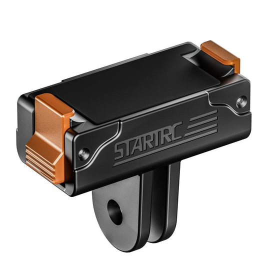 For DJI Osmo Action 6 STARTRC Plastic Quick-release Base Adapter Bracket (Black)