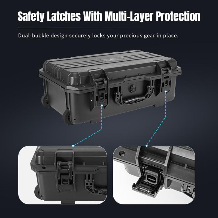 Portable Box Sealed Waterproof Trolley Suitcase For DJI Mavic 4 Pro / Mavic 3 / Air 3 (Black) - Backpacks & Bags by STARTRC | Online Shopping UK | buy2fix
