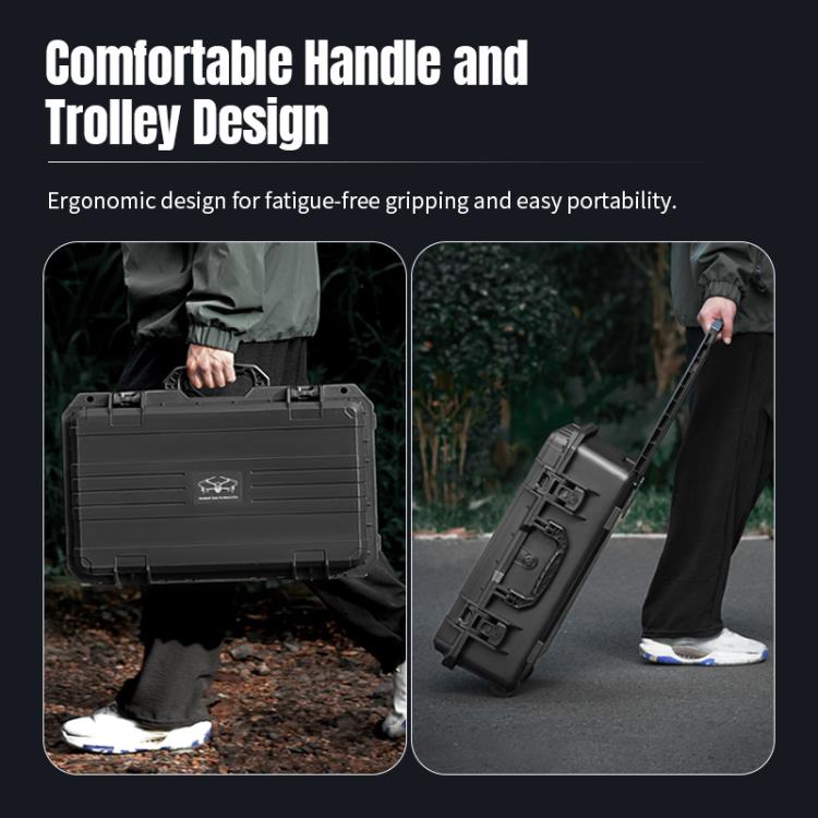 Portable Box Sealed Waterproof Trolley Suitcase For DJI Mavic 4 Pro / Mavic 3 / Air 3 (Black) - Backpacks & Bags by STARTRC | Online Shopping UK | buy2fix