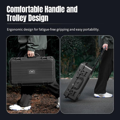 Portable Box Sealed Waterproof Trolley Suitcase For DJI Mavic 4 Pro / Mavic 3 / Air 3 (Black) - Backpacks & Bags by STARTRC | Online Shopping UK | buy2fix